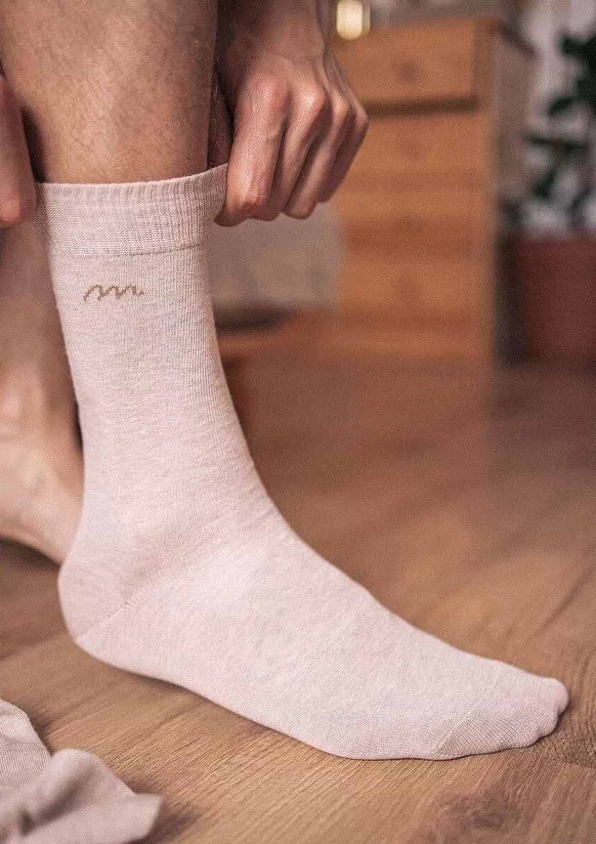 Montlimart Ceintures & Chaussettes>Chaussettes Fibre Beige