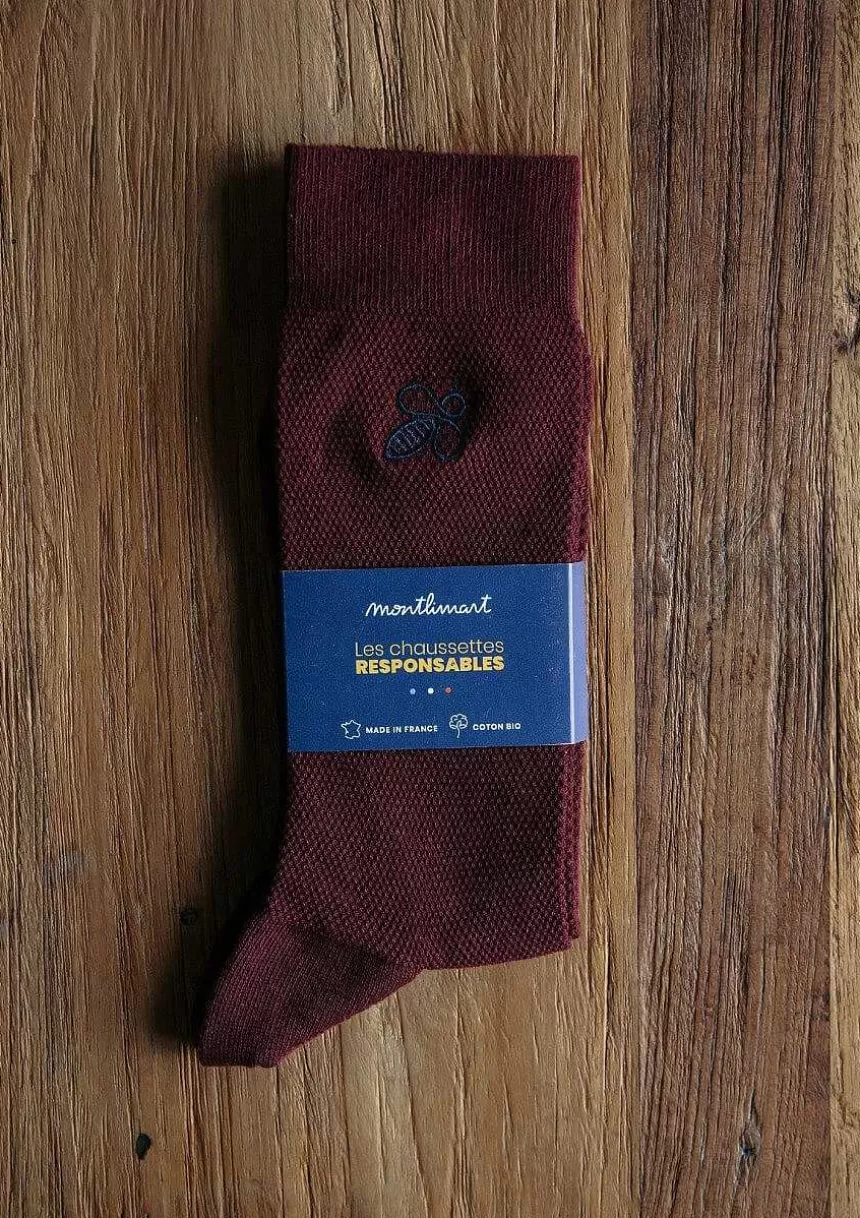 Montlimart Ceintures & Chaussettes>Chaussettes Montlisocks Bordeaux