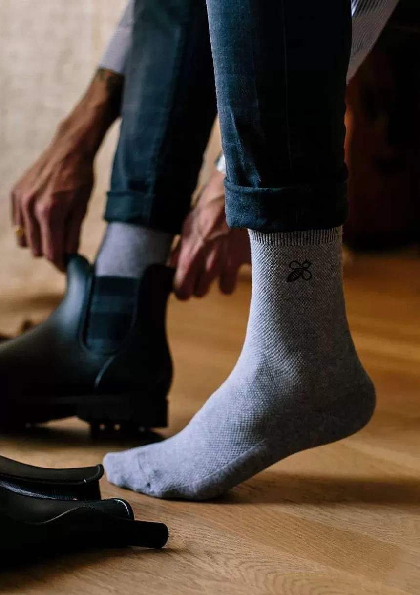 Montlimart Ceintures & Chaussettes>Chaussettes Montlisocks Gris Clair