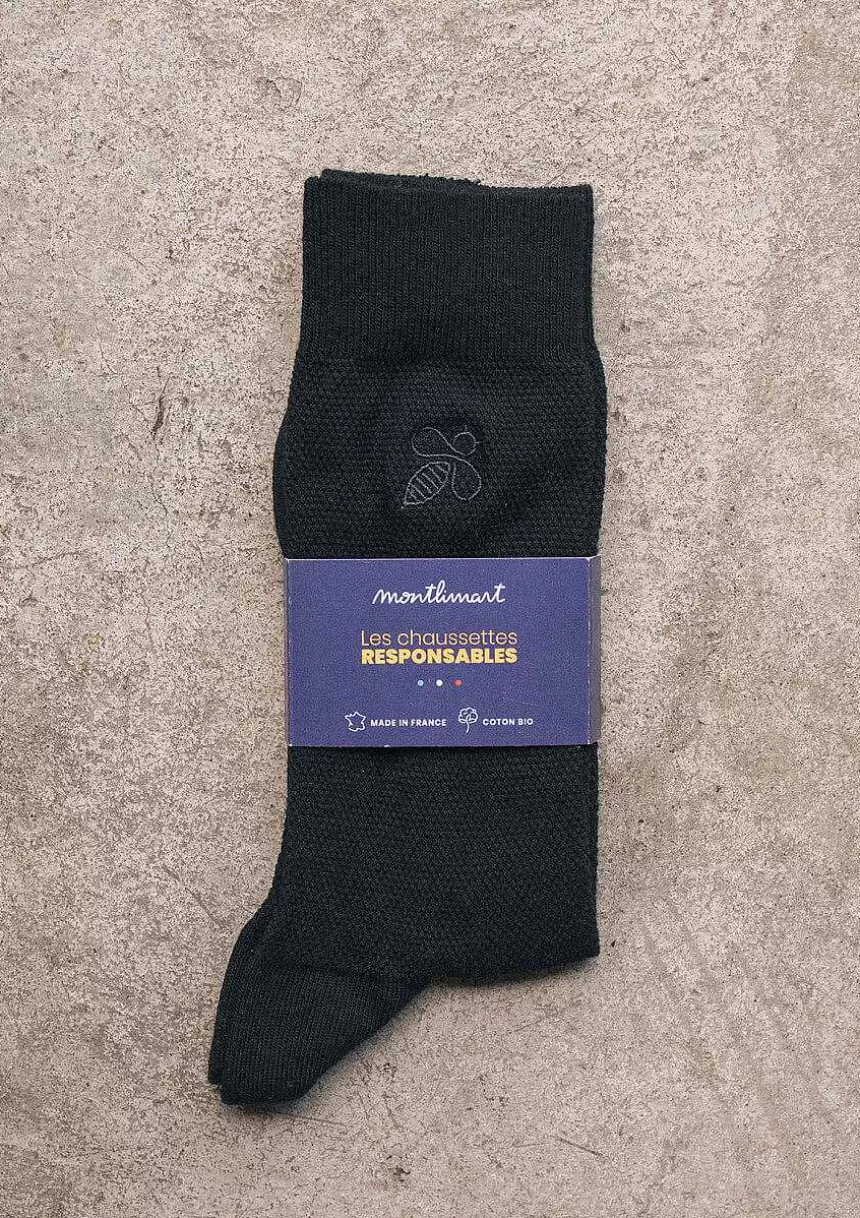 Montlimart Ceintures & Chaussettes>Chaussettes Montlisocks Noir