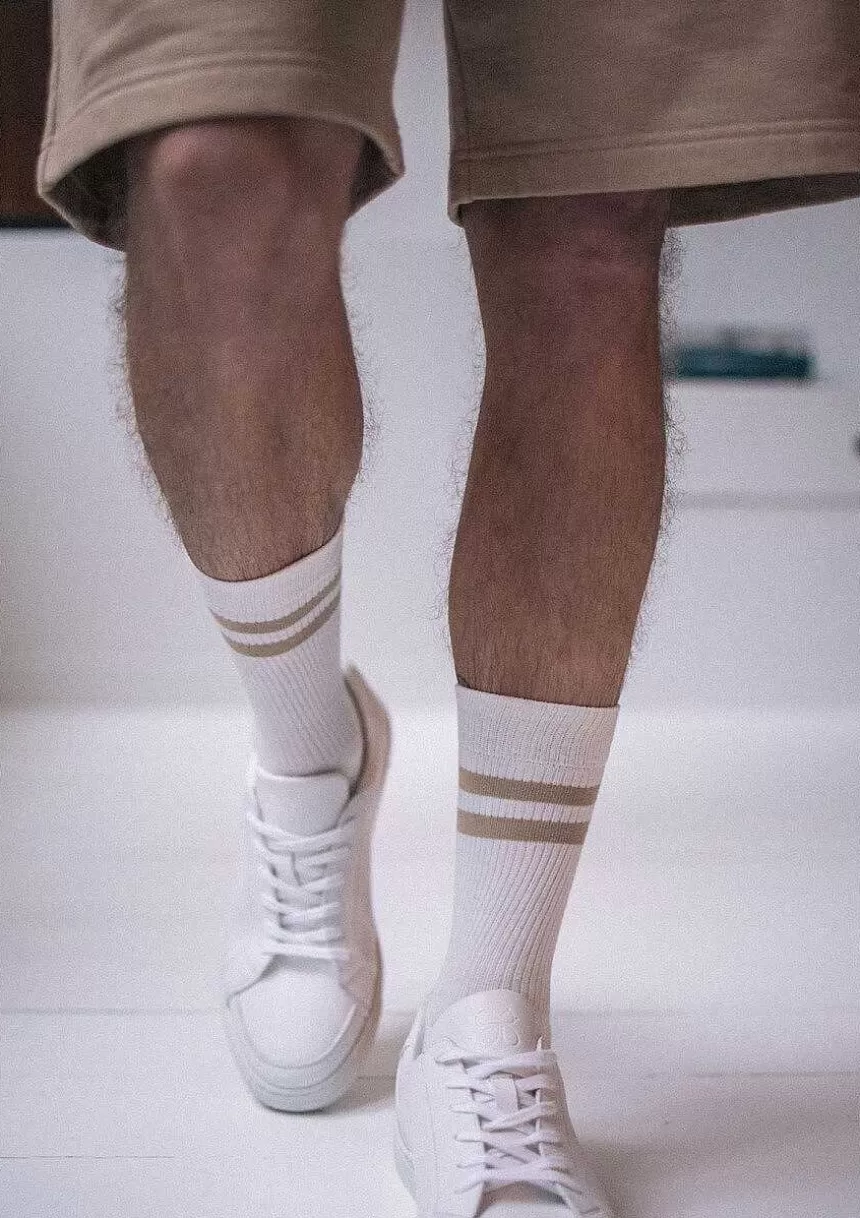 Montlimart Ceintures & Chaussettes>Chaussettes Tennis Beige