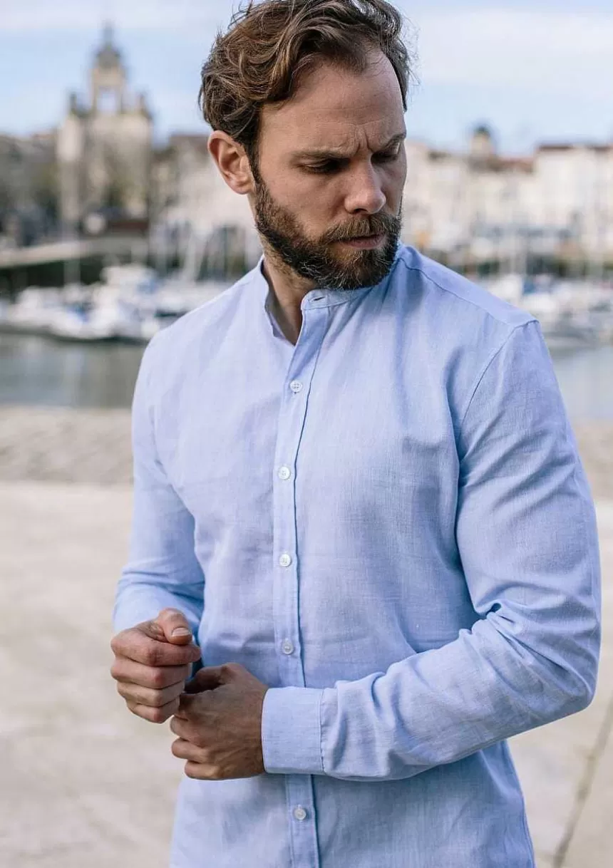 Montlimart Chemises>Chemise Maolin Bleu Clair