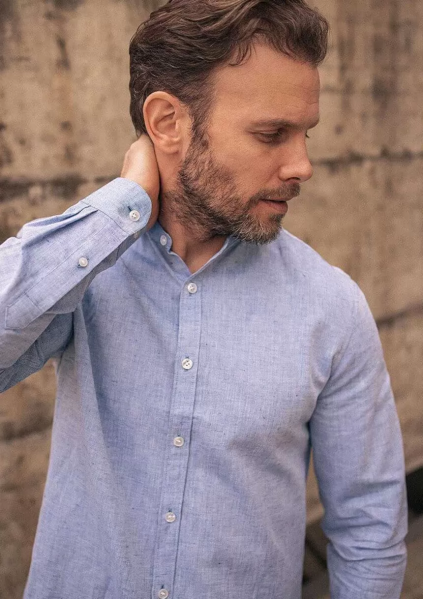 Montlimart Chemises>Chemise Pierrelin Bleu Marine