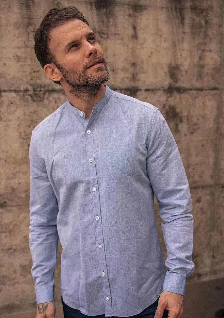 Montlimart Chemises>Chemise Pierrelin Bleu Marine