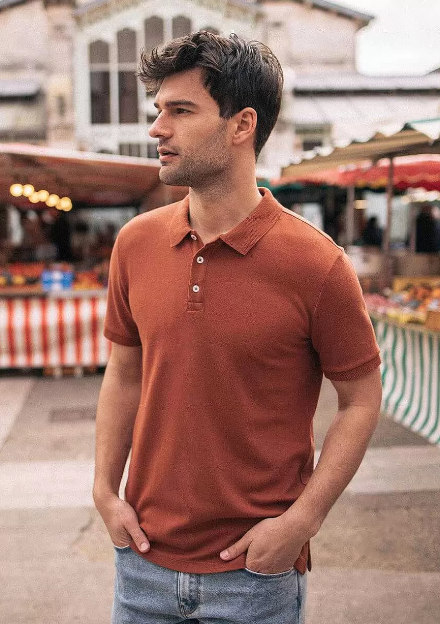 Montlimart Polos>Polo Amical Terracotta