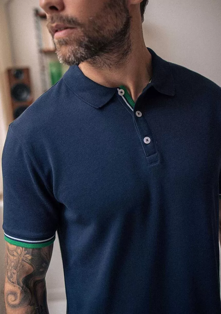 Montlimart Polos>Polo Club Marine /Vert