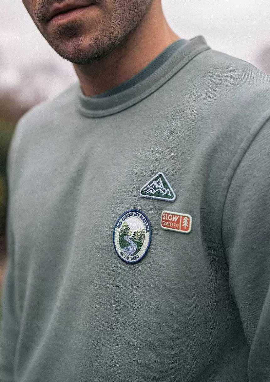 Montlimart Sweats>Sweat Cypres Vert Eucalyptus