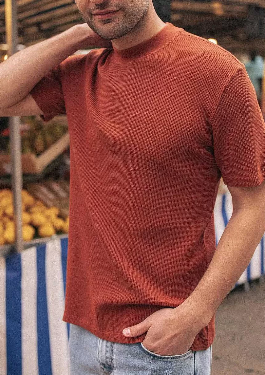 Montlimart T-Shirts>T-Shirt Aride Terracotta