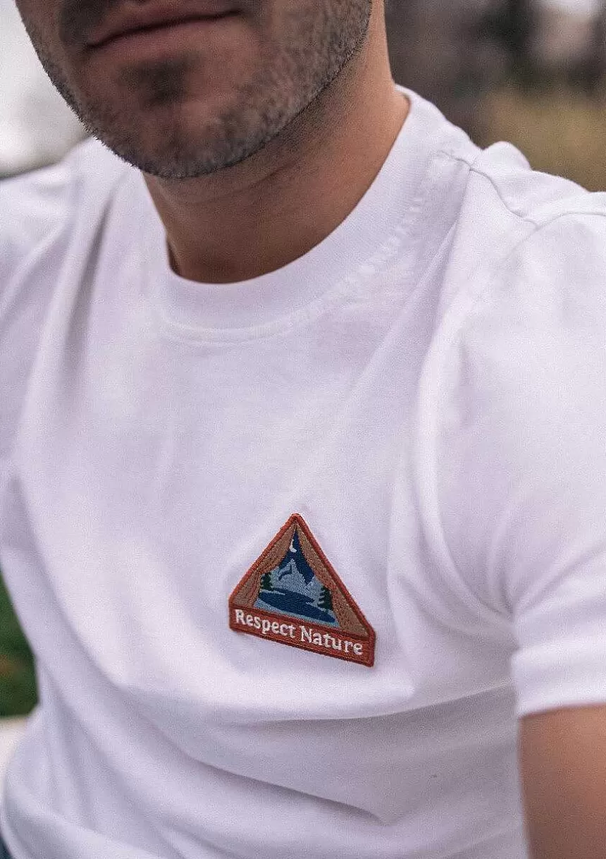 Montlimart T-Shirts>T-Shirt Bivouac Blanc