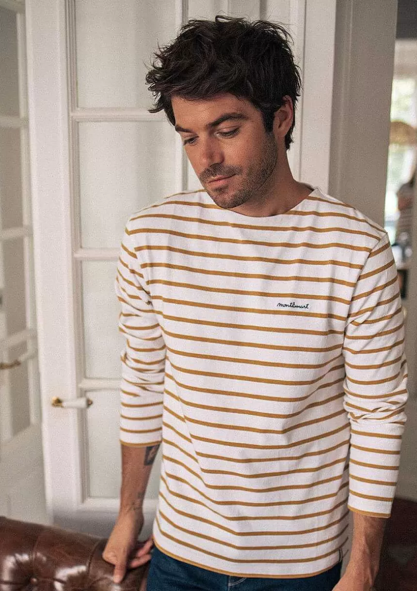 Montlimart T-Shirts>T-Shirt Maree Ocre