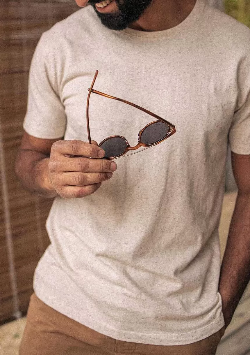 Montlimart T-Shirts>T-Shirt Prometteur Beige